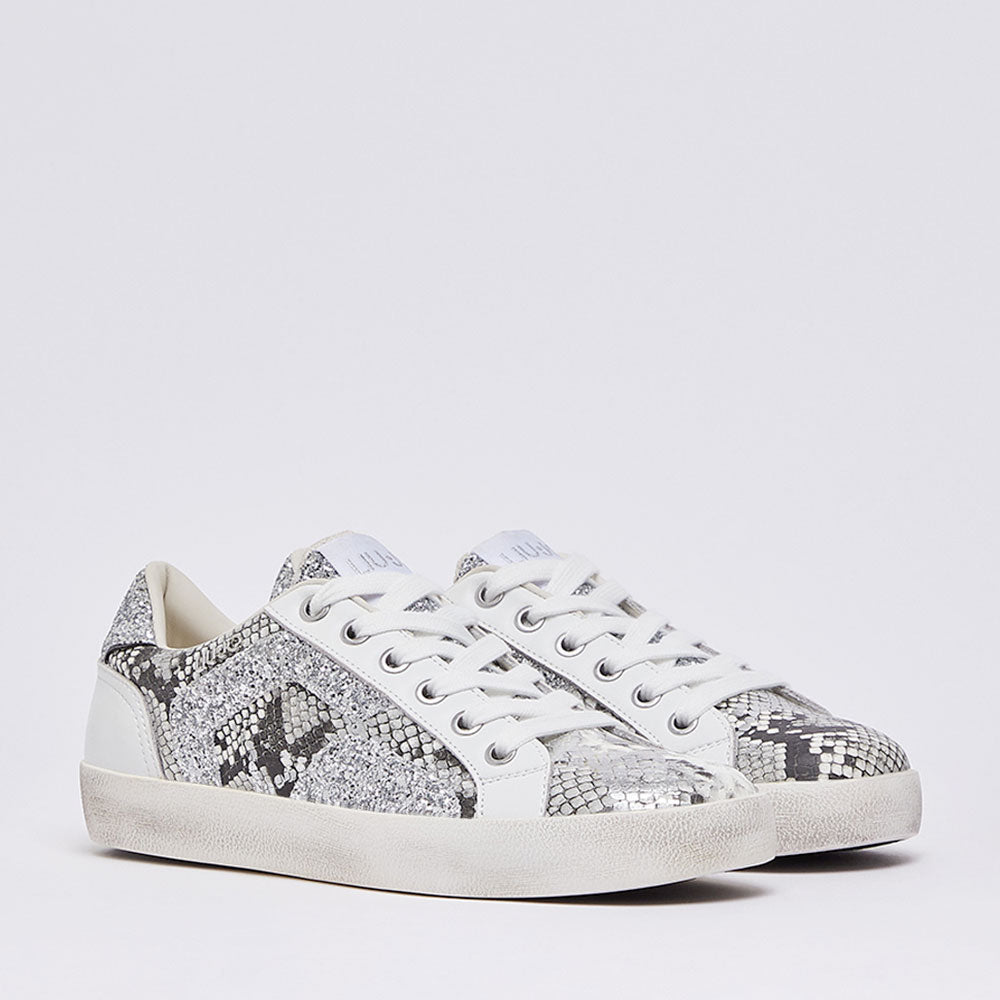 Sneakers Donna LIU JO Miley C 01 effetto Pitone con Glitter