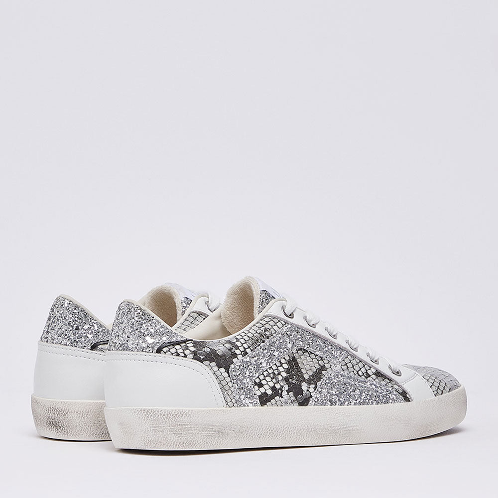Sneakers Donna LIU JO Miley C 01 effetto Pitone con Glitter