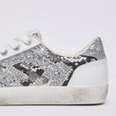Sneakers Donna LIU JO Miley C 01 effetto Pitone con Glitter