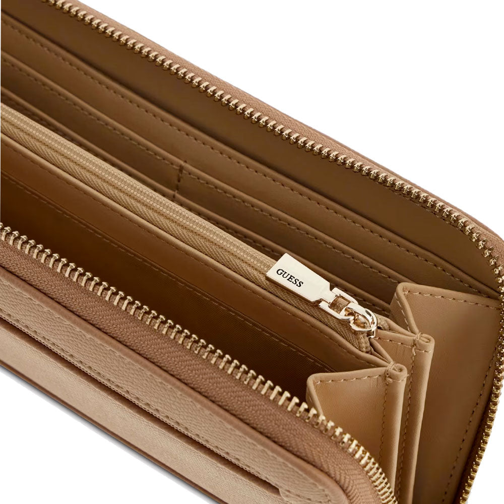 Beige Zip-Around Wallet GUESS Amorette