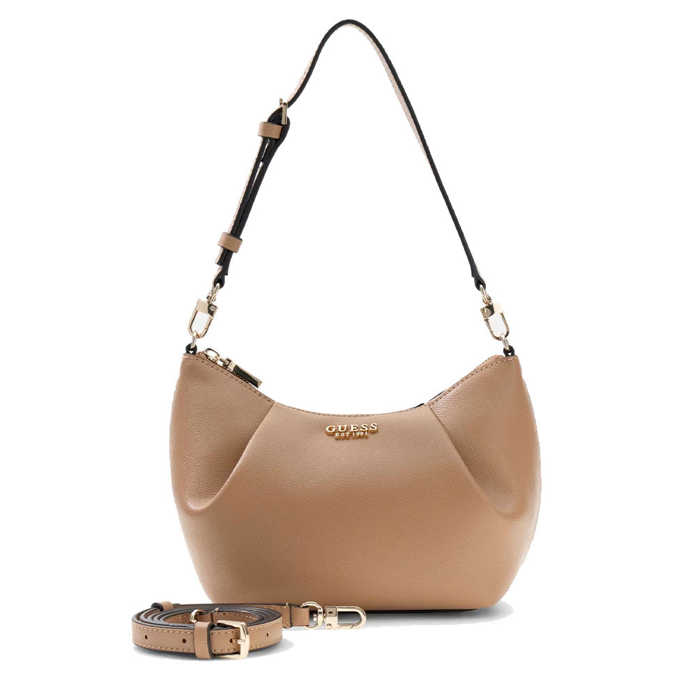 Borsa Donna Hobo a Spalla GUESS Linea Amorette colore Beige