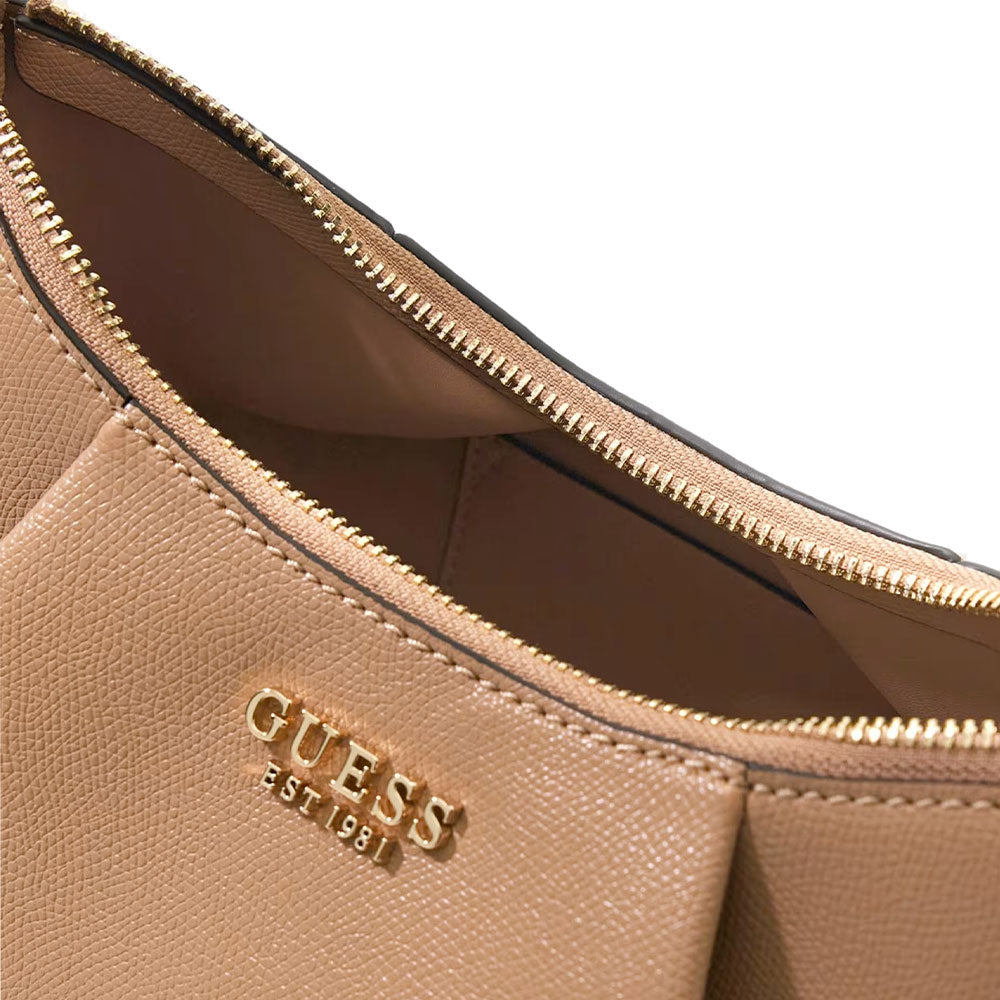 Borsa Donna Hobo a Spalla GUESS Linea Amorette colore Beige