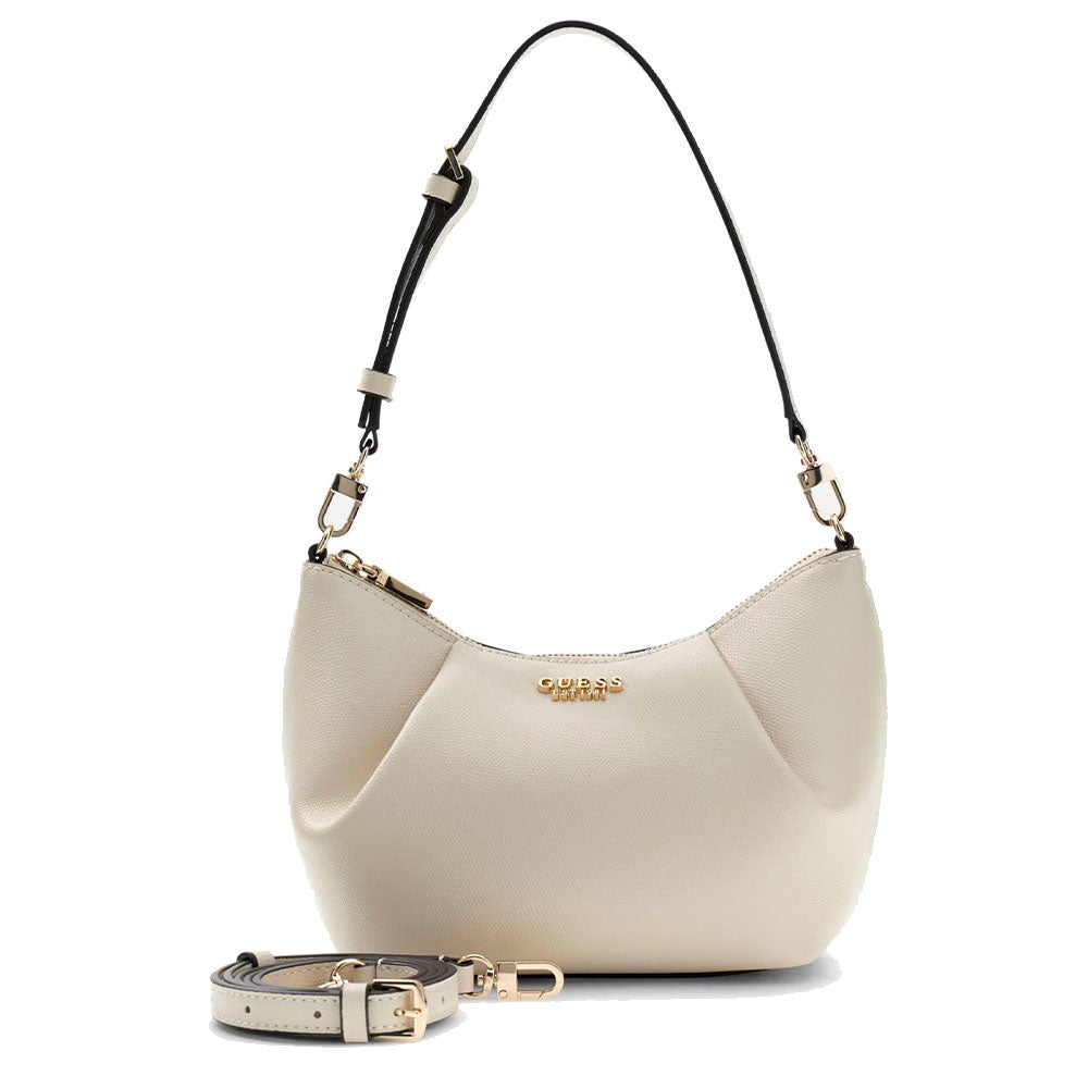 Borsa Donna Hobo a Spalla GUESS Linea Amorette colore Off White