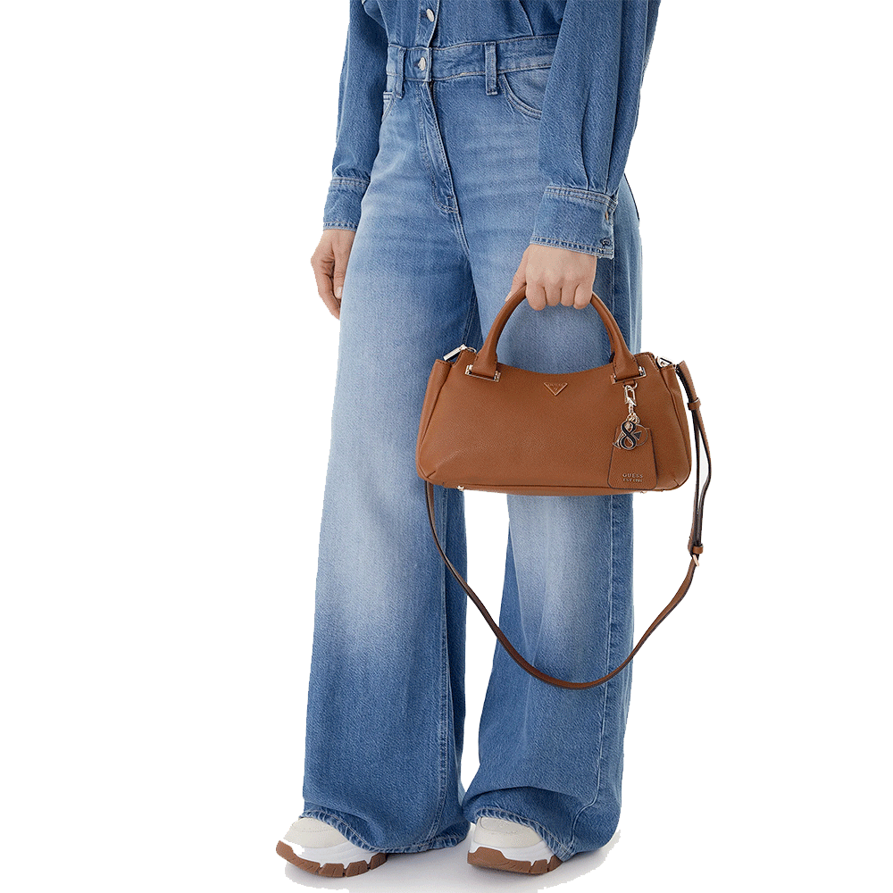 Borsa Donna a Mano GUESS Linea Evie colore Cognac