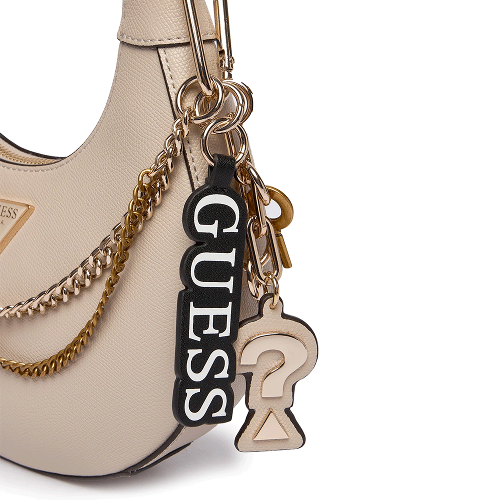 Borsa Donna a Spalla GUESS Linea Davina colore Light Taupe