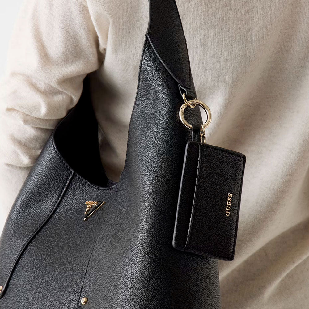 Borsa Donna Hobo a Spalla GUESS Linea Darcy Colore Nero