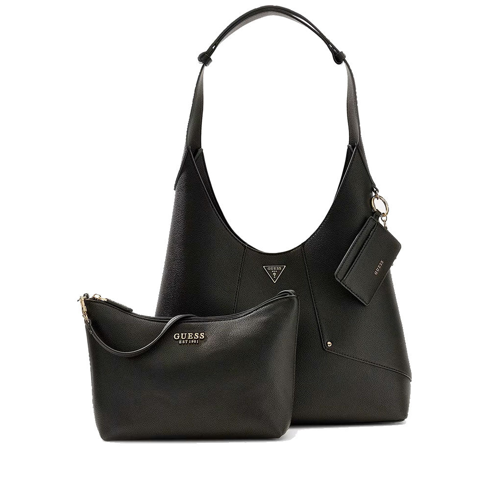 Borsa Donna Hobo a Spalla GUESS Linea Darcy Colore Nero