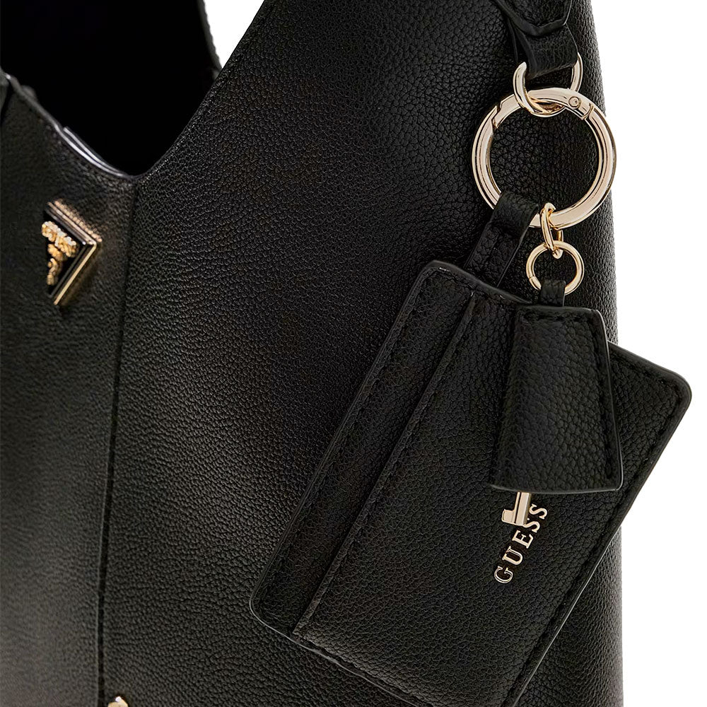 Borsa Donna Hobo a Spalla GUESS Linea Darcy Colore Nero