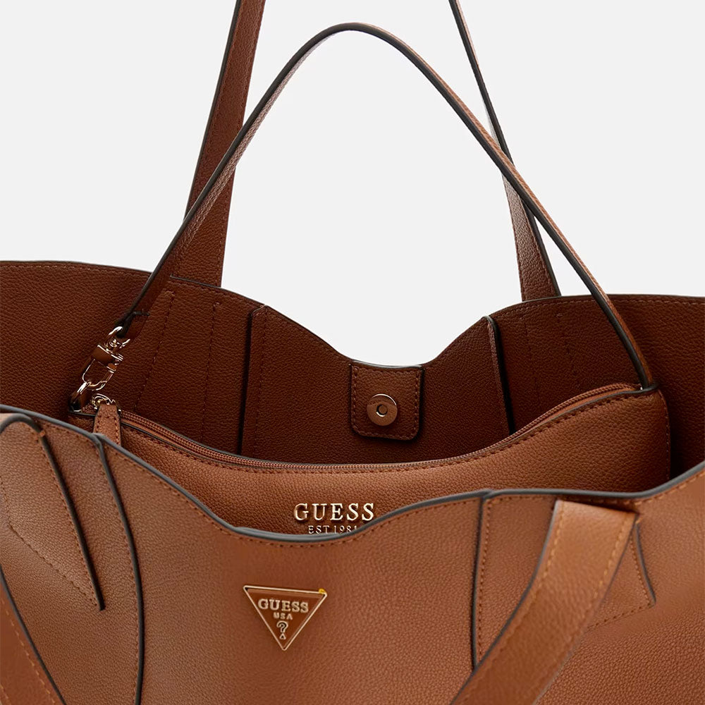 Women's Cognac Shoulder Tote GUESS Darcy