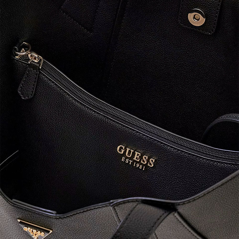 Borsa Donna Shopper a Spalla GUESS Linea Darcy Colore Nero