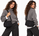 Women's Black Fabric Camera Crossbody Bag MANDARINA DUCK MD20
