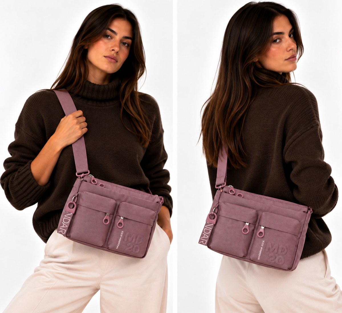 Women's Windsor Wine Fabric Crossbody Bag MANDARINA DUCK MD20 - P10QMTX5