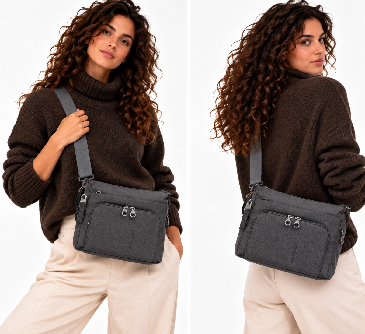 Mandarina Duck MD20 Umhängetasche Damen Steel