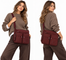 Women's Large Expandable Fabric Crossbody Bag MANDARINA DUCK MD20 in Sin