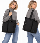 Women's Black Fabric Tote Bag MANDARINA DUCK MD20