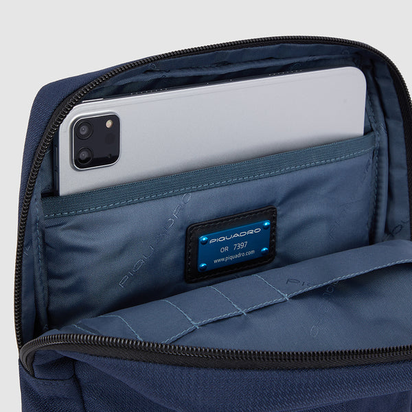Borsello Uomo PIQUADRO porta iPad in Tessuto e Pelle Verde CA1816W129
