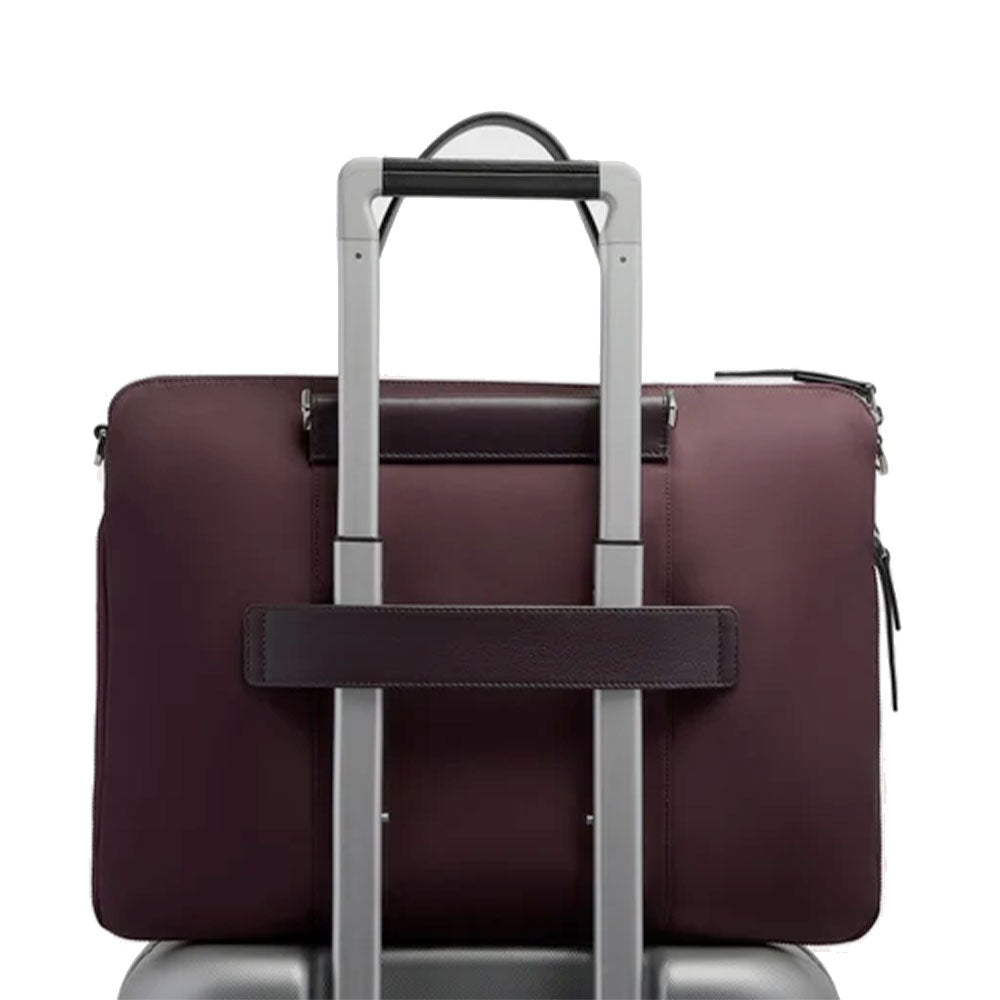 Borsa Donna da Lavoro PIQUADRO linea Circle in Pelle e Tessuto Riciclato Bordeaux Scuro - CA4021W92T