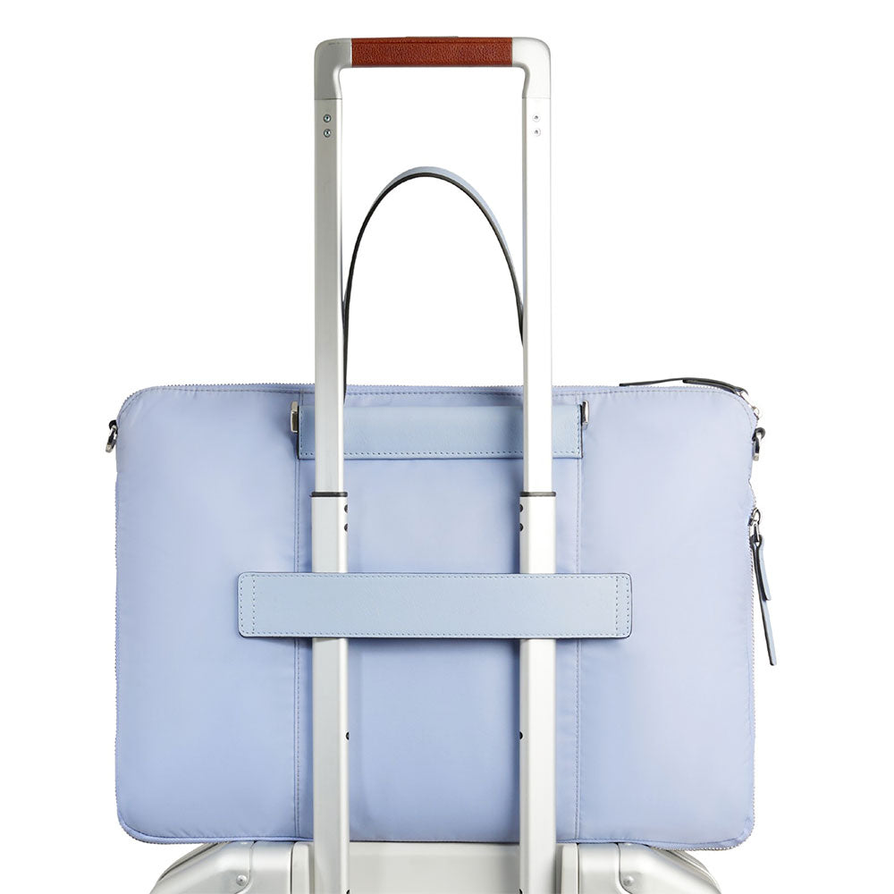 Borsa Donna da Lavoro PIQUADRO linea Circle in Pelle e Tessuto Riciclato Indaco - CA4021W92T