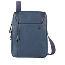 PIQUADRO Herren-Umhängetasche aus blauem Leder, Pan Line – CA4306S94