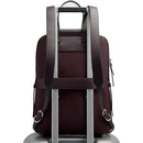 Zaino Donna PIQUADRO Porta Computer in Pelle e Tessuto Bordeaux Scuro Linea Circle - CA4576W92T
