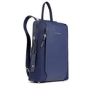 Zaino Donna PIQUADRO Porta Computer in Pelle e Tessuto Blu Linea Circle - CA4576W92T