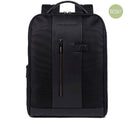 Zaino PIQUADRO porta PC 15,6" Linea Brief in Tessuto e Pelle Colore Nero - CA4818BR2