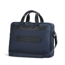 PIQUADRO 15,6" Laptop- und iPad-Aktentasche aus blauem Stoff und Leder, Trakai-Linie – CA5528W109