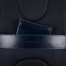 PIQUADRO Zaino Uomo Porta Pc 14" e IPad  In Pelle Blu Linea Blue Square - CA5575B2V