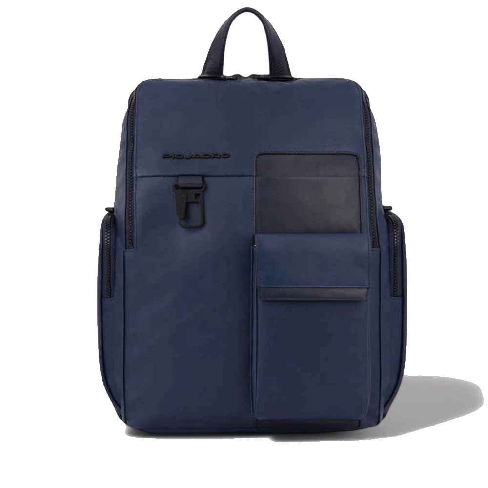 Zaino Uomo PIQUADRO con porta Pc 15,6" in Pelle Blu Linea Finn - CA5989S123