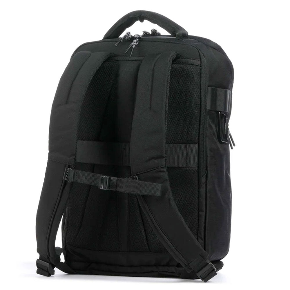 Zaino da Bici PIQUADRO in Nylon Riciclato Nero con Porta Pc 15,6" Linea Arne - CA5998S125