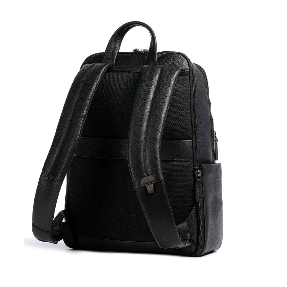 Zaino Uomo PIQUADRO in Pelle Colore Nero Linea Paavo con Porta Pc 14" - CA6029S122