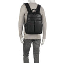 Zaino Uomo PIQUADRO in Pelle Colore Nero Linea Paavo con Porta Pc 14" - CA6029S122