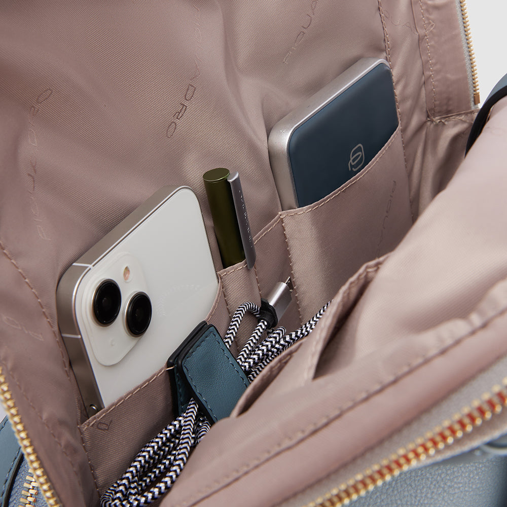 Zaino donna PIQUADRO in pelle porta computer 15,6 pollici