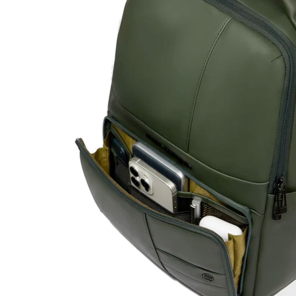 Zaino PIQUADRO resistente all'acqua con porta PC - CA6238W129W Verde