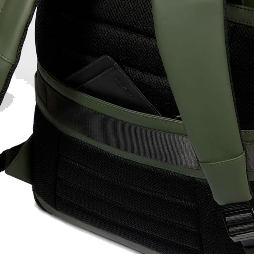 Zaino PIQUADRO resistente all'acqua con porta PC - CA6238W129W Verde