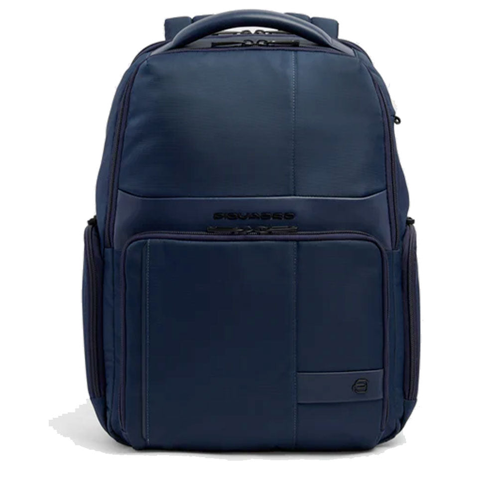 Zaino PIQUADRO porta Pc 15,6" in Tessuto e Pelle Colore Blu Linea Wollem - CA6239W129
