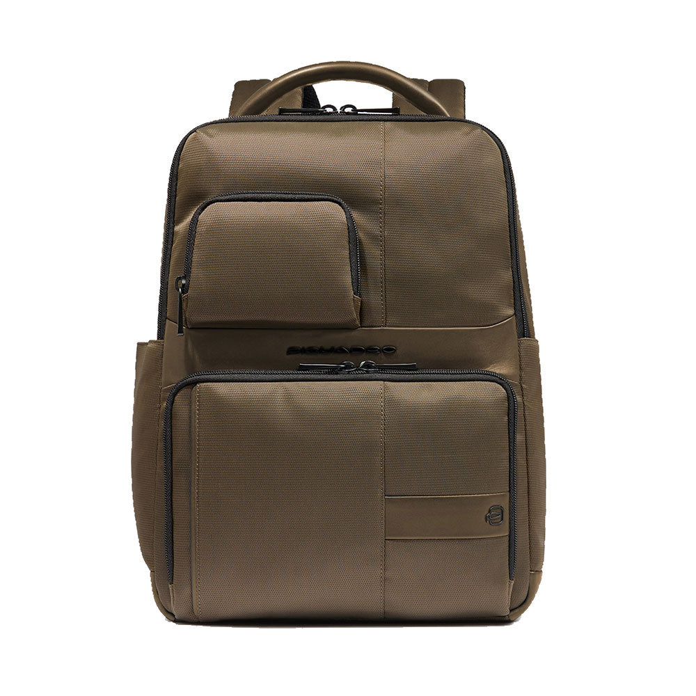 PIQUADRO Rucksack für 15,6-Zoll-PC aus grünem Stoff Wollem Line – CA6239W129BM