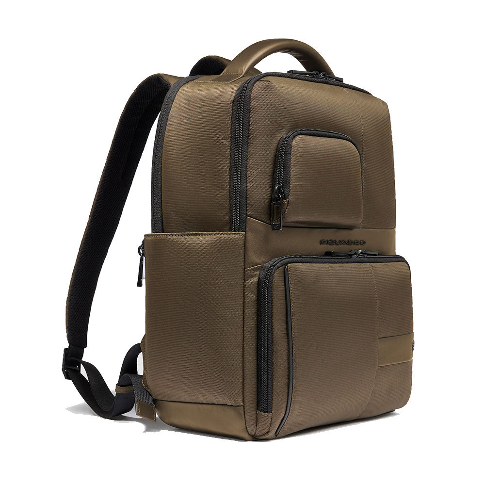PIQUADRO Rucksack für 15,6-Zoll-PC aus grünem Stoff Wollem Line – CA6239W129BM