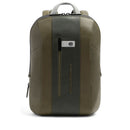Zaino Uomo PIQUADRO con Porta PC 15.6" in Pelle Verde - Grigio Linea Urban - CA6384UB00