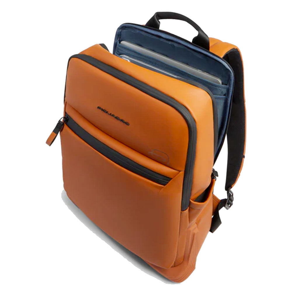 Zaino PIQUADRO Con Porta Pc 14" in Tessuto Cuoio Linea Corner 2.0 - CA6464C2OW