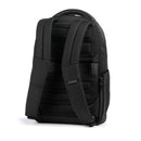 PIQUADRO Rucksack mit Laptopfach 14 Zoll aus Stoff und Leder in Schwarz Modell Orion - CA6620S136