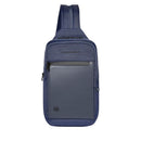 PIQUADRO Einschulter-Rucksack mit iPad-mini-Fach aus Stoff und Leder in Blau Modell Orion - CA6625S136