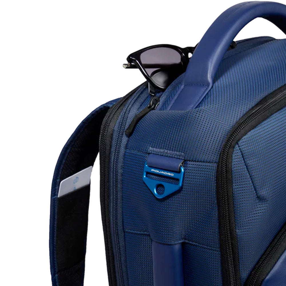 Zaino da Bici PIQUADRO in Nylon Riciclato Blu con Porta Pc 17,3" Linea PQ-Earth - CA6631S137