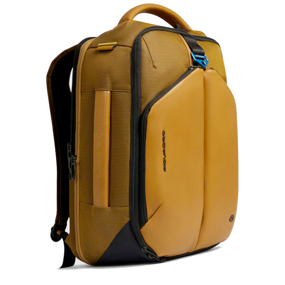 Zaino da Bici PIQUADRO in Nylon Riciclato Senape con Porta Pc 17,3" Linea PQ-Earth - CA6631S137