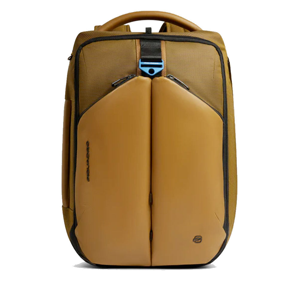 Zaino da Bici PIQUADRO in Nylon Riciclato Senape con Porta Pc 17,3" Linea PQ-Earth - CA6631S137