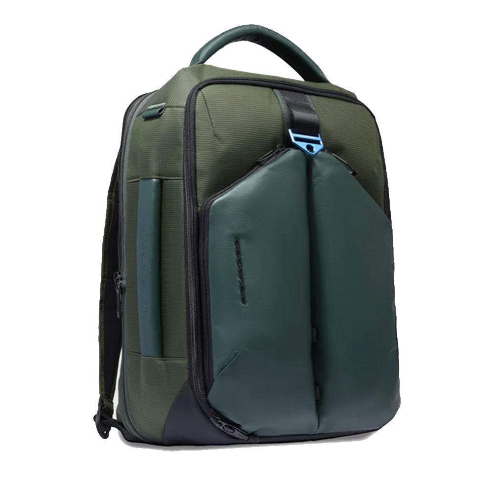 Zaino da Bici PIQUADRO in Nylon Riciclato Verde con Porta Pc 17,3" Linea PQ-Earth - CA6631S137