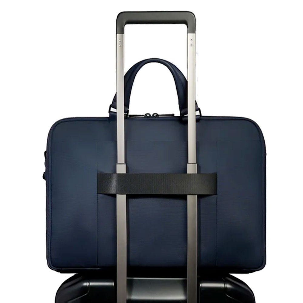 Cartella PIQUADRO Porta Pc 15,6" Linea Wollem in Tessuto e Pelle Blu - CA6637W129