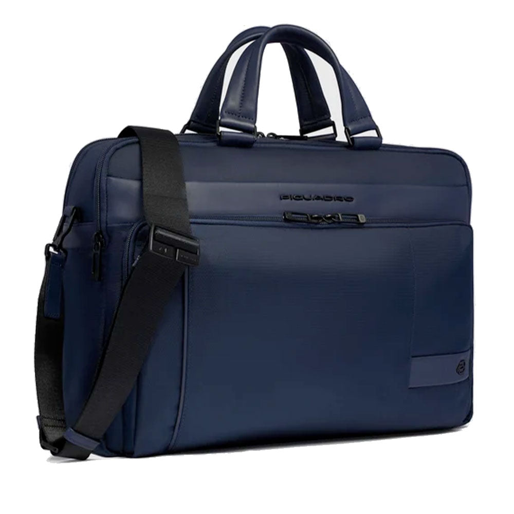 Cartella PIQUADRO Porta Pc 15,6" Linea Wollem in Tessuto e Pelle Blu - CA6637W129