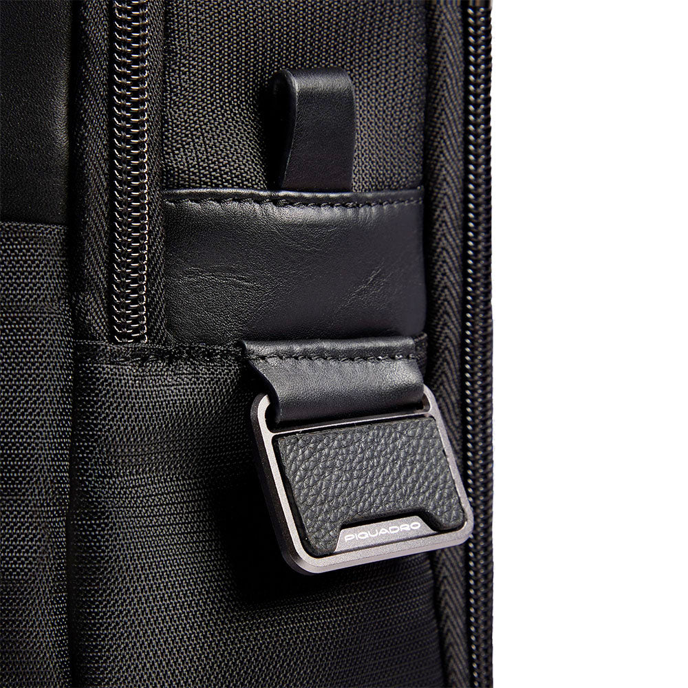 Cartella PIQUADRO Porta Pc 15,6" Linea Wollem in Tessuto e Pelle Colore Nero - CA6637W129