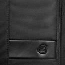 Zaino PIQUADRO da Viaggio con Porta Pc 14" in Tessuto e Pelle Colore Nero Linea Wollem - CA6638W129